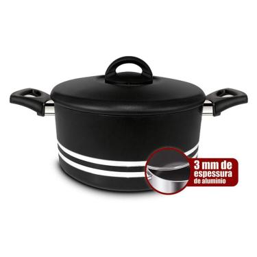 Imagem de Caçarola Long Life Antiaderente Super Reforçada 3mm com Tampa 28cm - Eirilar