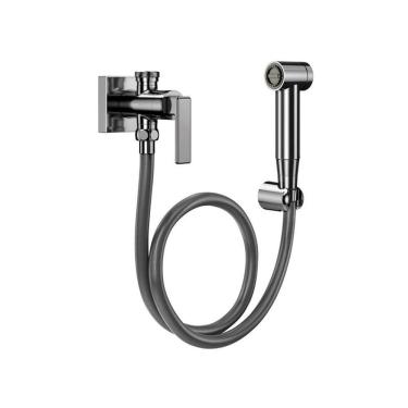 Imagem de Ducha Higiênica Docol Stillo 823748 com Registro e Derivação Grafite Polido