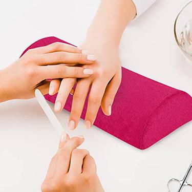 Imagem de Almofada De Mão, Almofada De Esponja Macia Para Decoração De Unhas Decoradas, Almofada De Gaze De Unhas Para Conjuntos De Unhas De Salão (Rosa)