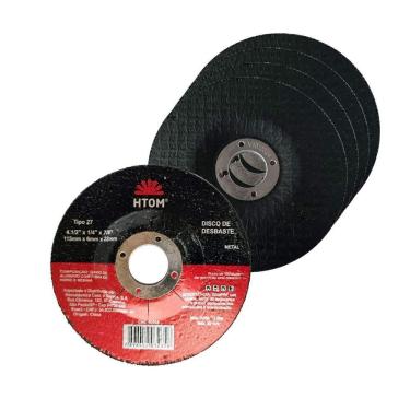 Imagem de 5 Discos De Desbaste 4 1/2 Rebaixo Para Metal Esmerilhadeira
