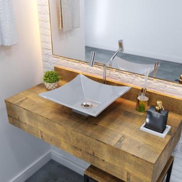 Imagem de Cuba Apoio Quadrada Lux L34