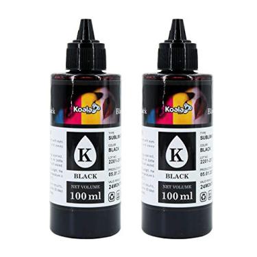 Imagem de Garrafas de refil de tinta de sublimação preta Koala 200 ml para impressoras ET2720 ET2750 ET2760 ET7710 ET7720 WF7710 para transferência de calor em canecas, camisas de poliéster, passe-partout, etc