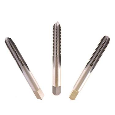 Imagem de MaxTool Conjunto de torneiras de rosca manual 3/8-24 incluindo conjunto de torneiras HSS M2 com 24 TPI totalmente moído; HSF02W00R024F