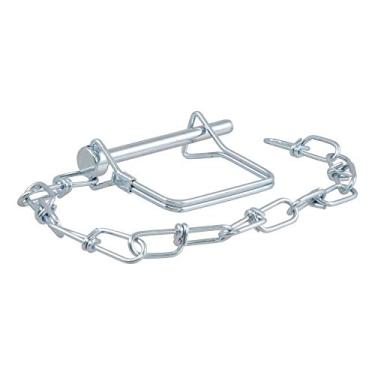 Imagem de CURT Pino de acoplador de reboque 25012 com corrente de 30,5 cm, diâmetro de 0,6 cm x 6,3 cm de comprimento