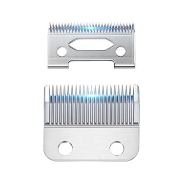 Imagem de Roziapro Lâminas de reposição para máquina de cortar cabelo Lâmina de reposição para lâmina T Outline Trimmer Zero Gapped T Blades Lâmina de aço prata