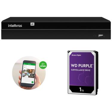 Imagem de Gravador Digital de Vídeo NVR NVD 1408 + HD 1 Tera Intelbras