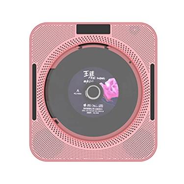 Imagem de ERYUE Tocador de CD,YHS-08C CD player portátil para montagem em parede CD player de música com controle remoto Bluetooth Rádio FM Alto-falante HiFi com tela LED USB 3,5 mm