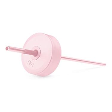 Imagem de Simple Modern Tampa de boca larga à prova de vazamento, alça de canudo para garrafas de água Summit e Hydro Flask, estilo copo, rosa blush