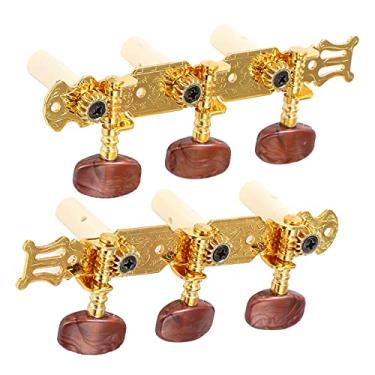 Imagem de Cravelhas de Afinação de Guitarra, 2 Unidades de Cravelhas de Afinação de Guitarra Clássica Chaves Cabeças de Máquina Afinador Conjunto de Acessórios para Instrumentos Musicais
