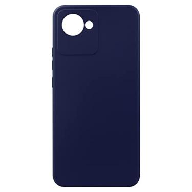Imagem de Capa Capinha Case Aveludada Azul Escuro Realme C30 6.5 - Luiza Cell25