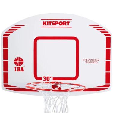 Imagem de Tabela Basquete Kit Sport Branco/Vermelho