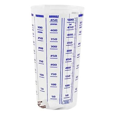 Imagem de Copo Graduado Dosador 500ml Mede Gramas Ml E Xicara (Transparente)