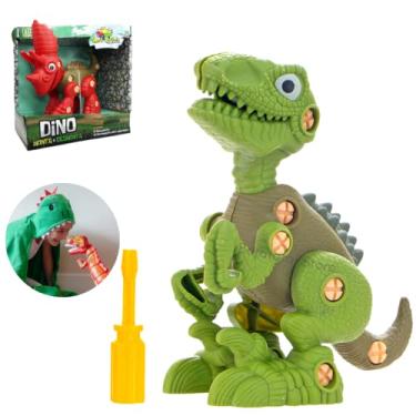 Imagem de Dinossauro Monta Desmonta Dino Brinquedo Infantil T-Rex Dino Robo De Montar Com Ferramenta Coleção