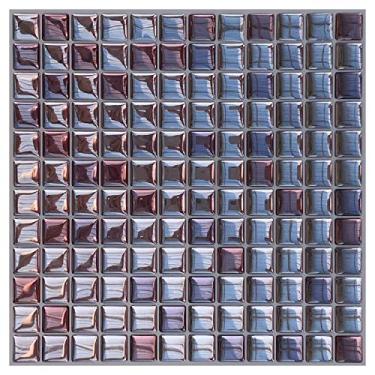 Imagem de Pastilha Adesiva Resinada Mini Cristal Roxa Kit 4 Placas Adesivo 3M