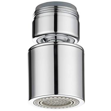 Imagem de Tecmolog Aerador de Torneira de pia Macho de 15/16 "-24 mm Giratório de 360 Graus com Dupla Função e Economia de Agua para Banheiro, Aerador Cromado, AFA009