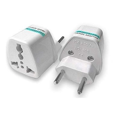 Imagem de Kit c/ 20 Adaptador Tomada Universal Padrão Europeu Uk Para Brasil
