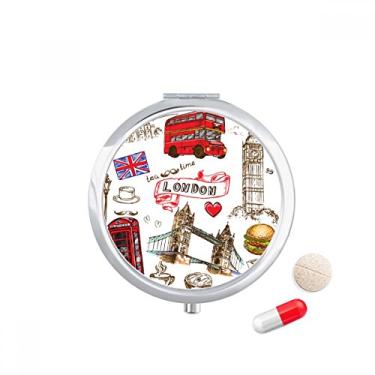 Imagem de Porta-comprimidos, porta-comprimidos, porta-comprimidos, caixa de armazenamento de medicamentos