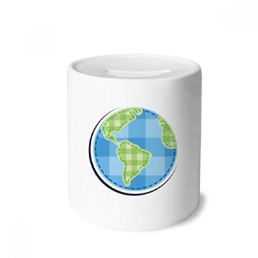 Imagem de DIYthinker Caixa de dinheiro de cerâmica Universo e Alienígena Terra, presente de cofrinho