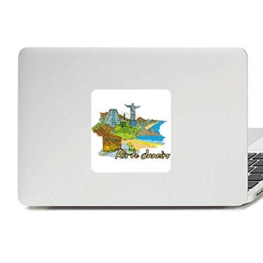 Imagem de Adesivo de vinil Pintado à mão do Brasil Rio de Janeiro Paster Laptop Decoração PC