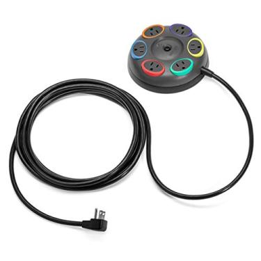 Imagem de Kensington SmartSockets 6 tomadas, cabo de 40 pés e protetor de sobretensão de mesa 1500 Joules (K62634NA)