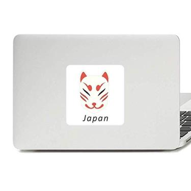 Imagem de Adesivo de vinil tradicional japonês com cabeça de raposa local para decoração de PC