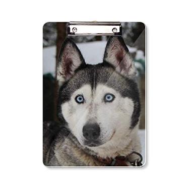 Imagem de Placa de suporte para fotografia Husky Snow Dog Animal A4
