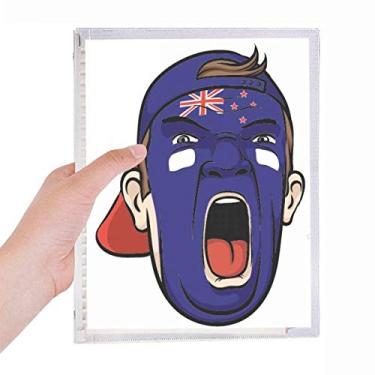 Imagem de Nova Zelândia — Caderno de maquiagem facial gritante com folhas soltas e diário recarregável