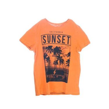 Imagem de Camiseta M/Curta Califórnia Sunset Laranja Mini Us