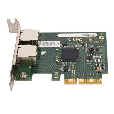 Imagem de Adaptador de Servidor PCIe Gigabit Ethernet de Porta Dupla Com Chipset Inter I350 PCI Express 1000M Network LAN Card para Windows Server Linux Ubuntu VMware