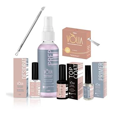 Imagem de KIT NAILDESIGNER PREPARACAO UNHA EM GEL + FIBRA DE VIDRO + ESPATULA ESPALHADORA VOLIA