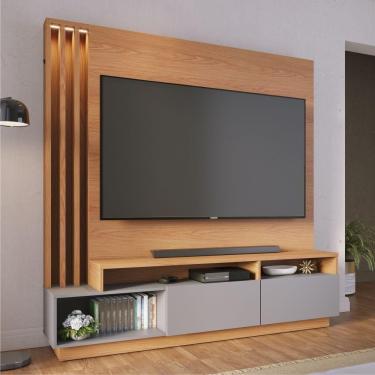 Imagem de Home Para Tv Ate 75 Polegadas Torino Freijo Cinza Fosco