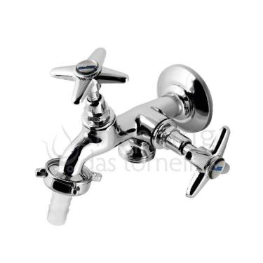 Imagem de Torneira Máq. De Lavar E Tanque Dupla Saída Metal Slim C23