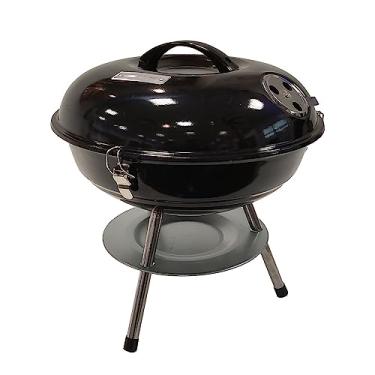 Imagem de Nautika, Churrasqueira Compacta Alabama Preto, Portátil, Ideal Para Pequenas Porções, Aço Esmaltado, Fácil Manuseio E Praticidade, Alta Resistência E Atóxica, Uso Doméstico e Camping
