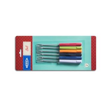 Imagem de Conjunto de Garfos para Petiscos Brinox Beli 2051/322 - 6 Peças