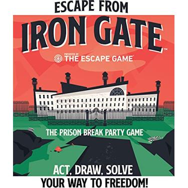 Imagem de The Escape Game: Escape from Iron Gate - The Puzzle Completing, Drawing, Acting and Trading Prison Break Party Game by Pressman, Multi Color