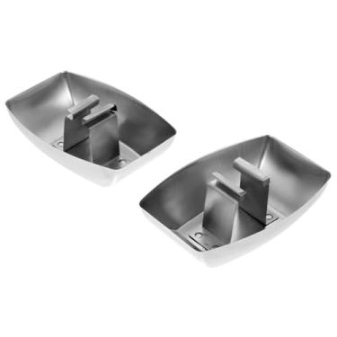 Imagem de UKCOCO 2 Peças Caixa De Conexão De Óleo Do Exaustor De Cozinha Exaustor De Ar Copos De Óleo Exaustor De Óleo Ventiladores Para Casa Exaustor De Fumaça Recipiente De Óleo Metal