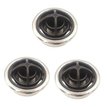 Imagem de ibasenice 3 Peças Saída De Ar Condicionado De Carro Redonda Saída De Ar Condicionado Saída De Ar Rv Saída De Ar Saída De Ar Para Ônibus Defletor De Ar Condicionado Para Ônibus Rv