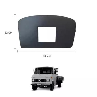 Imagem de FORRO TETO CAMINHAO MB 608 708 SEM BOLSA PRETO PVC