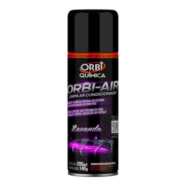 Imagem de Spray Higienizador Orbi-Air Limpa Ar Condicionado Automotivo Fragrância Lavanda - Orbi Química