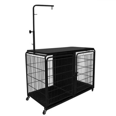 Imagem de Canil Com Mesa Pet Groomer - Preto/Preto - 30.109.02.202 - Açomix