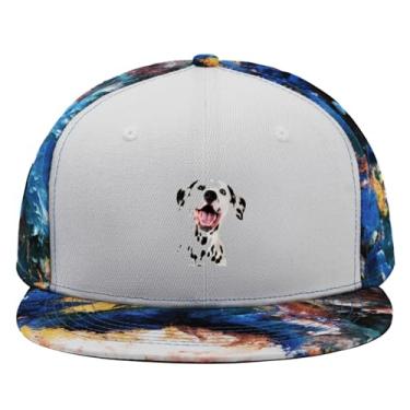 Imagem de Bonés de caminhoneiro de beisebol dálmata para adolescentes retrô snapbacks, Azul, Tamanho Único