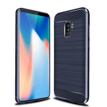 Imagem de Capa para Samsung Galaxy S9 Plus, capa de material de fibra de carbono, macia, antiderrapante, antiimpressões digitais, capa totalmente protetora para Samsung Galaxy S9 Plus