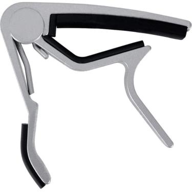 Imagem de Capotraste curvo com mola para violão cpl-02 aço/nylon prata