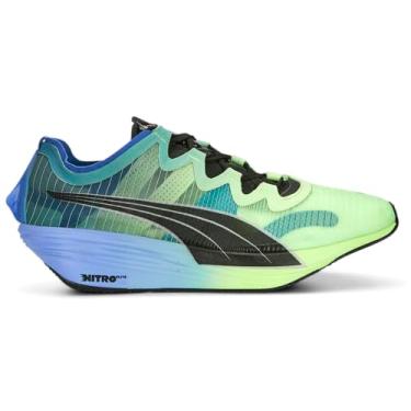 Imagem de PUMA Tênis de corrida masculino Fast-FWD Nitro Elite - Azul, Verde - Tamanho 42, Azul, verde, 42
