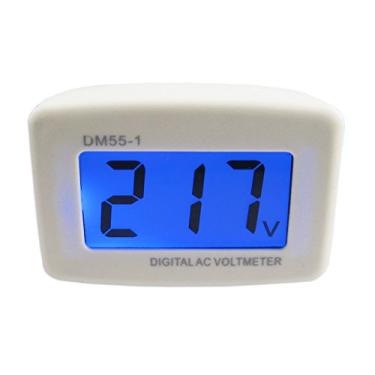 Imagem de Yeeco, plugue dos EUA, plugue LCD digital, voltímetro, painel de voltagem, medidor de voltagem AC, 80-300V, 110V, 220V, medidor de voltagem, monitoramento, monitoramento, medição, medição doméstica, testador de voltagem