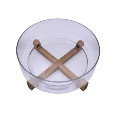Imagem de Saladeira de Vidro com Base 28 cm Mimo Acácia VD24047