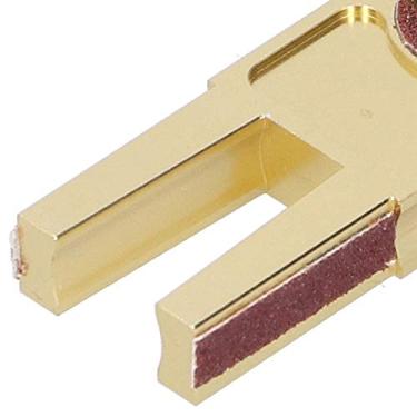 Imagem de VGEBY Modelador de taco em forma de U, aparador de ponta de taco em forma de U dourado para mesa de bilhar ferramenta de reparador de bastões acessórios de bilhar suprimentos cosméticos