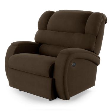 Imagem de Poltrona do Papai Reclinável Napoli Controle Power Elétrico USB Velud Marrom FH1 - D`Rossi