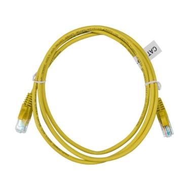 Imagem de Cabo de Rede UTP (Patch Cord) RJ45 Cat 5e - 1.5 metros - Amarelo - CY-5128-CAT5E-1.5M-YL