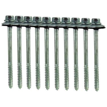 Imagem de Kit 10 Parafuso Para Telha Com Arruelas 5/16``X110 Mm